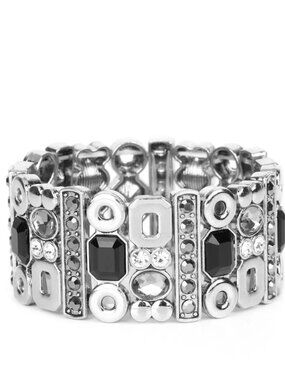 Paparazzi Dynamically Diverse Black Bracelet